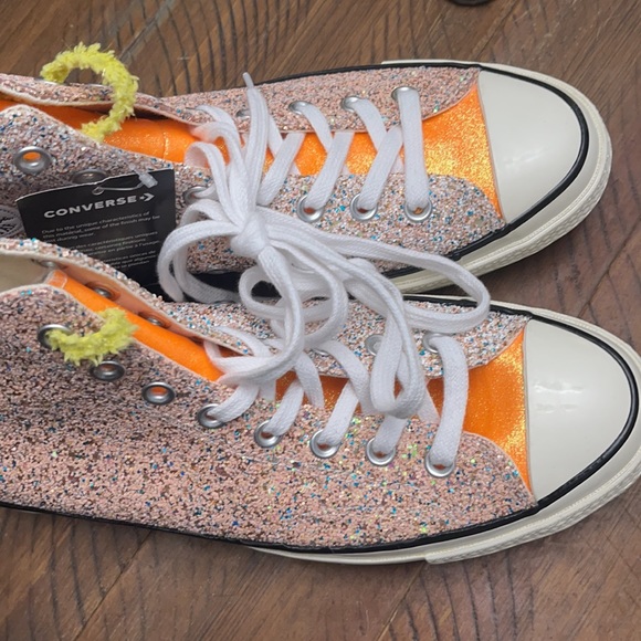 Converse X J.W. Anderson Glitter Hightop Shoes - Picture 7 of 15
